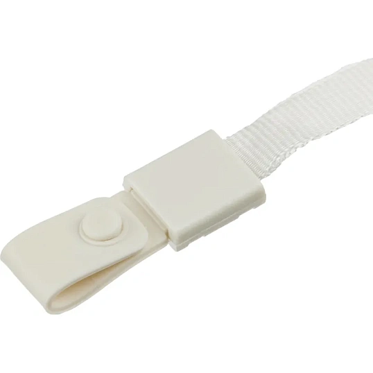 Бейдж Deli 64804 вертик.,на шнурке с клипом., вкладыш: 54x86мм, белый, 1 шт