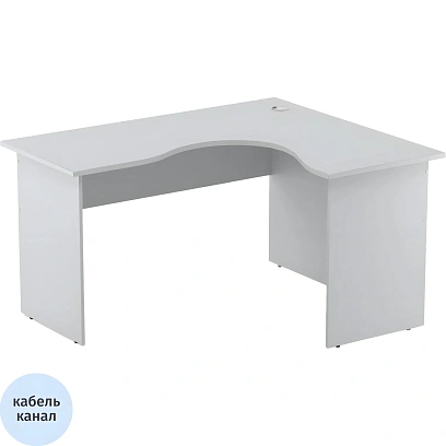 Стол эргономичный Easy One LT 22/16 правый (1400x1200x740 мм) Серый