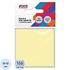 Бумага для заметок с клеевым краем Economy 51x51 мм 100 л пастельный желтый