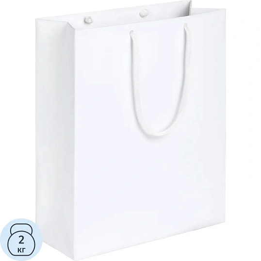 Пакет подарочный Ample M, 23х28х9см, белый, 7440.60