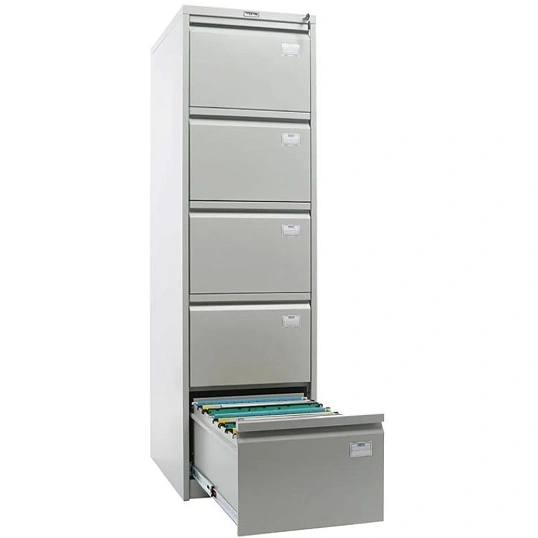 Картотека ПРАКТИК AFC-05 шкаф 5 секцион. А4/FC, ц.замок, 467х630х1634