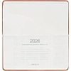 Еженедельник датированный 2026 IF 16х9см 64л, твердый, Grace I1847/l-brown
