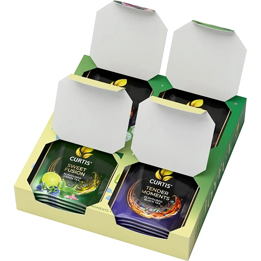 Чай Curtis Joyful Tea Set ассорти 4 вкуса 20 сашет