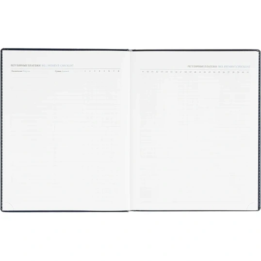 Еженедельник датированный 2026, синий,А4, 213х265 мм,160 стр,АТТАСНЕ Agenda