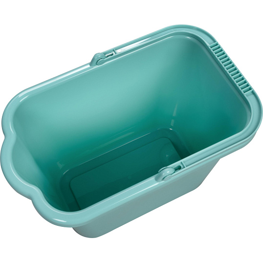 Ведро прямоугольное Idea 9,5л аквамарин М 2420