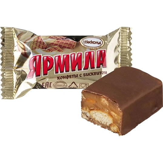 Конфеты шоколадные Акконд Ярмила с бисквитом, 500г