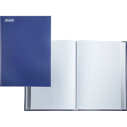 Книга учета 192л. в клетку офсет,обл.бумвинил ATTACHE