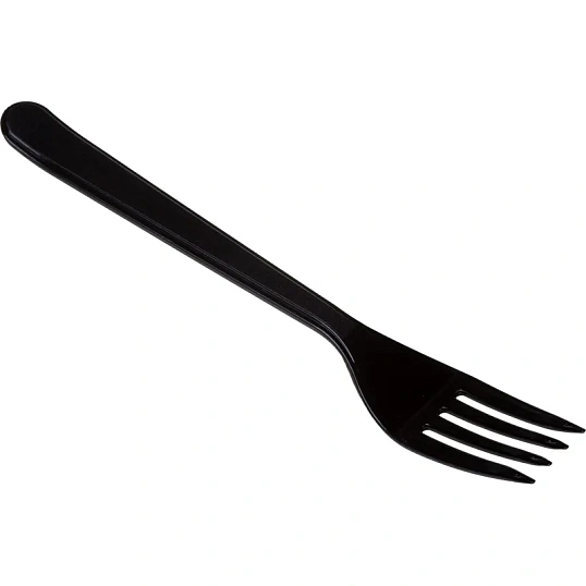 Набор столовых приборов №1 (вилка ст.) черная 18 см, 1000шт/кор