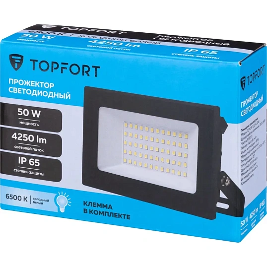 Прожектор светодиодный TOPFORT LED FL 50W 6500K IP65