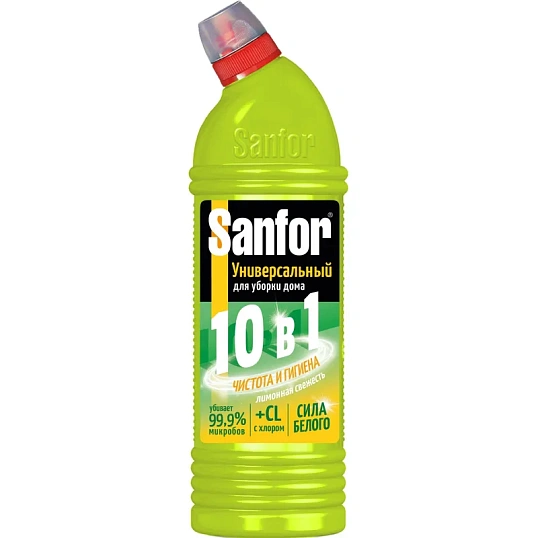 Универсальное чистящее средство САНФОР УНИВЕРСАЛ 750г Лимонная свежесть