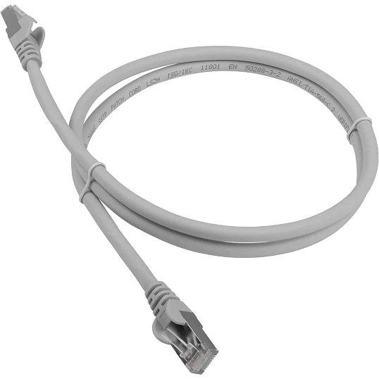 Патч-корд ExeGate UTP-RJ45-RJ45-C6-CU-2M-GY, cat.6, 2м, серый <EX282005RUS