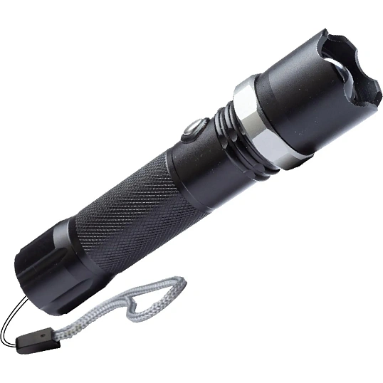 Фонарь ручной КОСМОС KOS112Lit аккум/3ВтLED/линза/зум/Li-ion18650 1200mAh