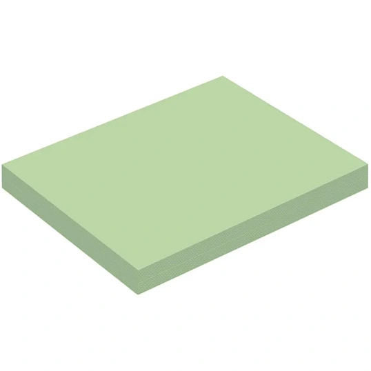 Бумага для заметок с клеевым краем Economy 76x51 мм, 100 л, пастел. Зеленый