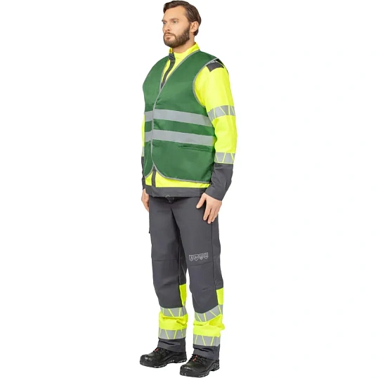 Жилет зеленый с СОП (р.3XL/60-62)