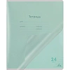 Тетрадь ЛИНИЯ 24л.проз.пласт.обл.plastic cover КЛАССИКА NEW ЗЕЛЕНАЯ,24-1414