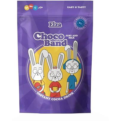 Какао Choco Bandс ELZA витаминами и кальцием растворимый 200г