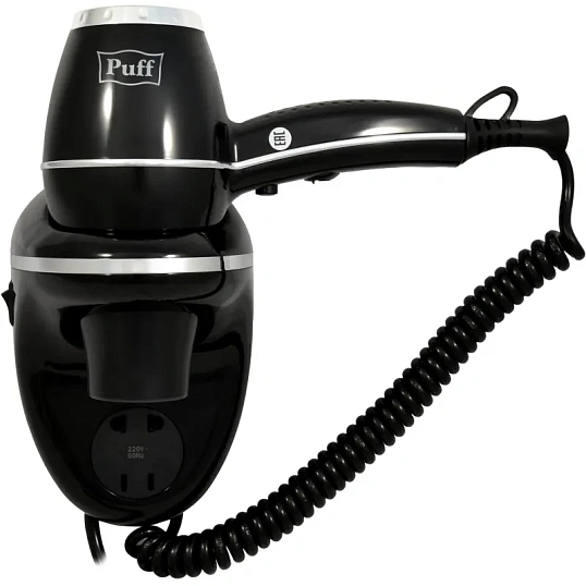 Фен Puff-1800ВlB,черный, 1,8 кВт