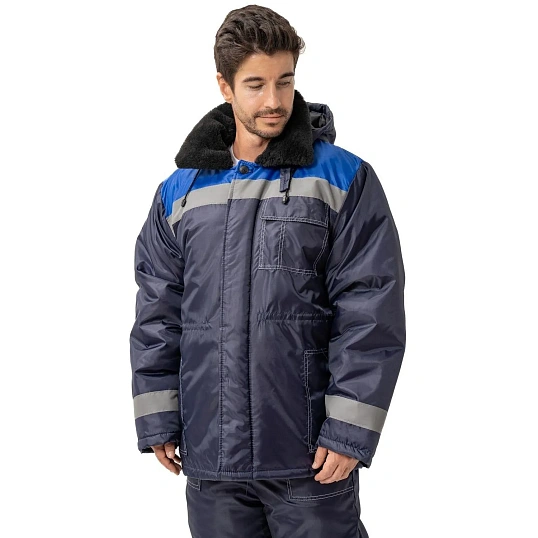 Куртка рабочая зимняя муж з32-КУ син/вас оксф 68-70/194-200 (Арсенал-СП)