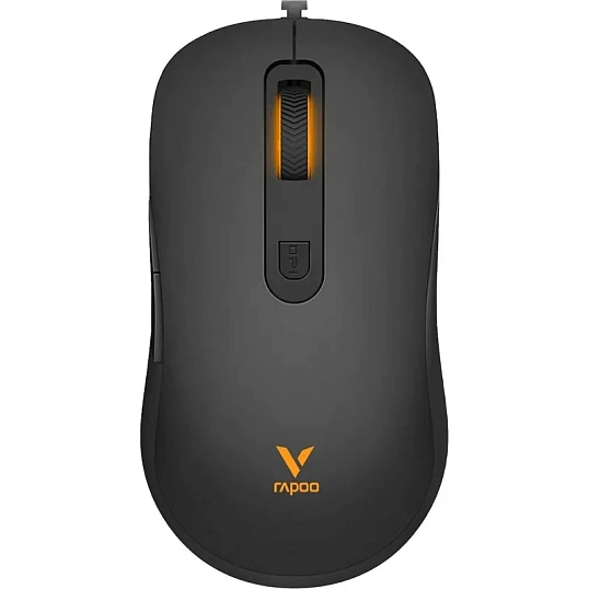 Мышь компьютерная RAPOO V16RGB проводная, цвет - черный