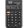 Калькулятор карманный Attache, AEP-100,8р,двойное питание, черн