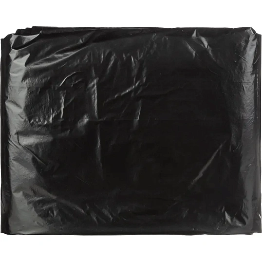 Мешки для мусора ПВД 160л 35 мкм 50шт/уп черный 90х110см