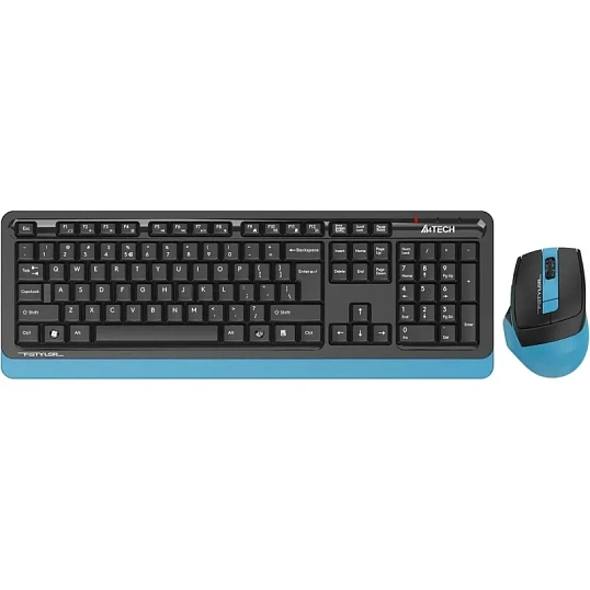 Набор клавиатура+мышь A4Tech Fstyler FG1035 NAVY BLUE USB беспров.чер/син