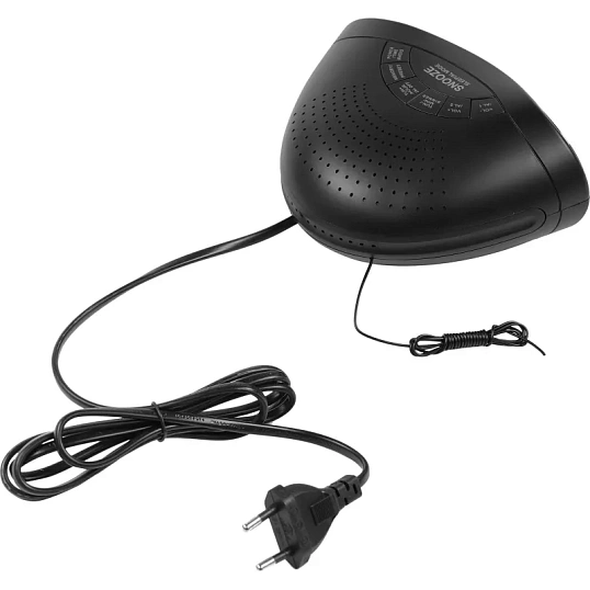 Радиобудильник Hyundai H-RCL200 черный LED подсв:зеленая часы:цифр AM/FM