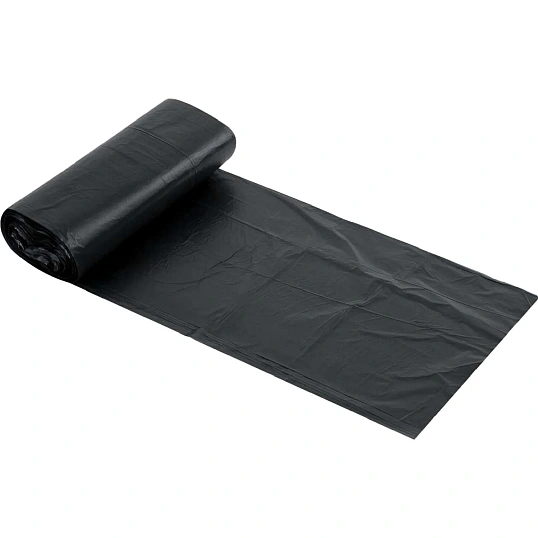 Мешки для мусора ПВД 35л 25мкм 20шт/рул черные 50х60см_МВ9041