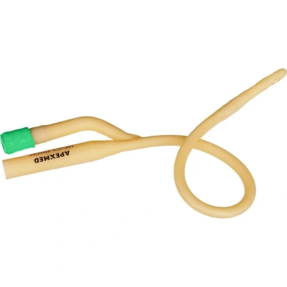 Катетер урологический Фолея 2-х ход, 26см СН/FR 14 Apex 0303-01-14, 10шт/уп