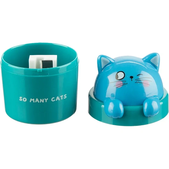 Точилка M&G So Many Cats, 1 отверстие, с контейнером, в ассорт, для детей