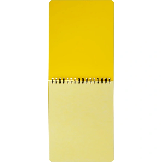 Блокнот А5,60л,кл,спир,пласт.обл,тонир.бл. Attache Bright colours Желтый