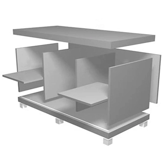 Тумба - купе Д_EASY Director ДСП мел. дуб шамони св.124