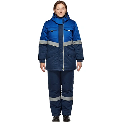 Костюм рабочий зимний жен з43-КПК син/вас (р.60-62) 170-176 (серия З)