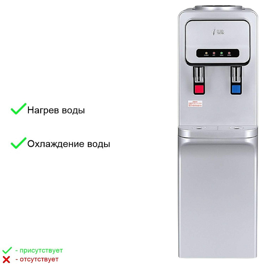 Кулер Ecotronic V32-LCE silver со шкафчиком