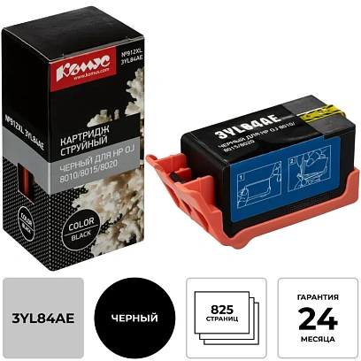 Картридж струйный Комус №912XL 3YL84AE чер.для HP OJ 8010/8015/8020