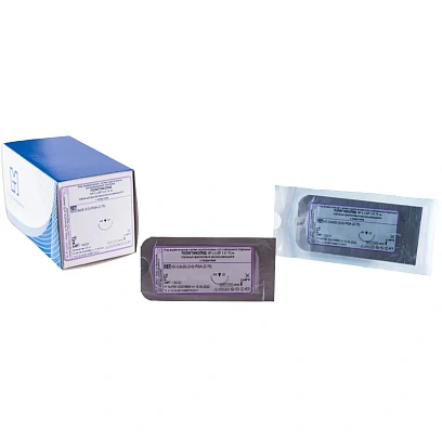 Шовный материал ПОЛИГЛИКОЛИД 3/0 МР 2,с игл 4D-0,6x20 (2-75)75см 20шт/у РGA