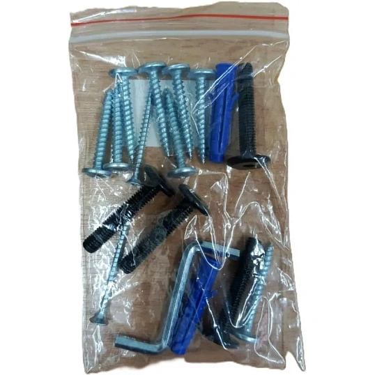 Полка TI_настен/настоль Комус Онега-7 290х580 мет чер/ЛДСП дуб вотан