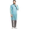 Халат на липучках 20гр/м2 р.XL, голубой (10шт/упак),арт.406-878-006,к