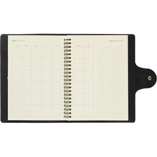 Ежедневник недатированный Fluid Attache Selection сер-гол. 140х200 мм,192с
