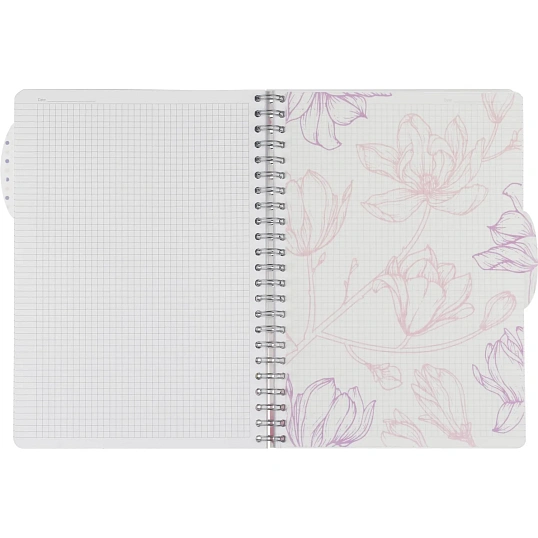 Бизнес-тетрадь А4,140л,кл,спир.пласт Attache Selection Flower Dreams 876751