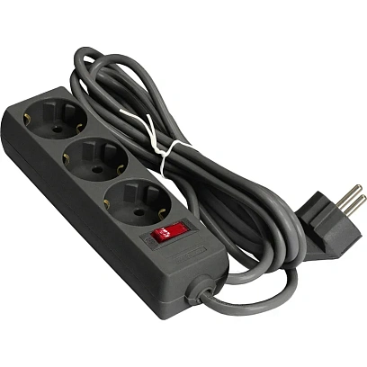 Сетевой фильтр ExeGate SP-3-1.8B 3р/1.8м, 10А/2,2кВт, черный(EX221176RUS)