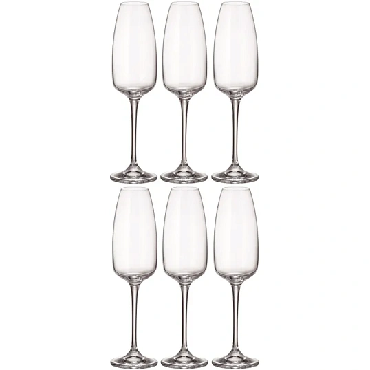 Набор бокалов для шампанского ANSER, 290 мл 6 шт