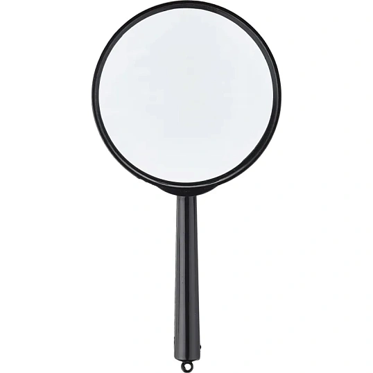 Лупа Attache, увеличение х5, диаметр 80мм, цв.черный, карт/кор.