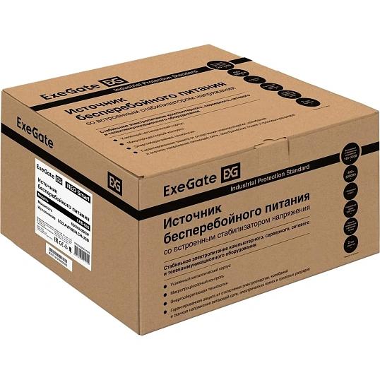 ИБП ExeGate NEO Smart LHB-650,лин.инт,650VA/360W, LCD, 8xEURO(EX295013RUS)