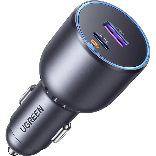 Зарядное устройство Ugreen EC701(35023)авто; 63W USB-A+USB-C+PD без каб/сер