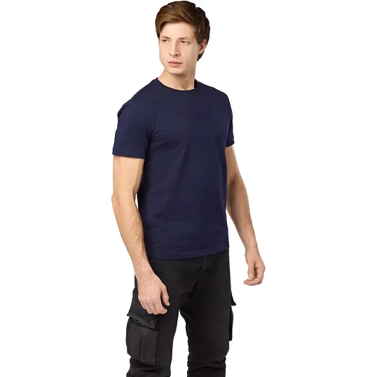 Футболка (160 г.) с кор.рукавом т син.(ХХХХL)