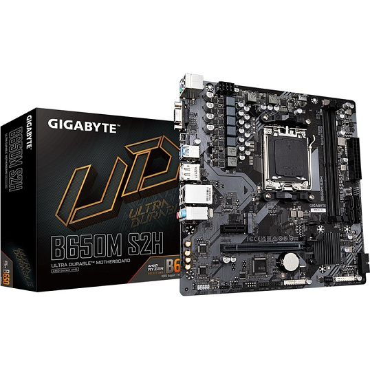 Материнская плата GIGABYTE B650M S2H, AM5, B650, 2xDDR5 mATX