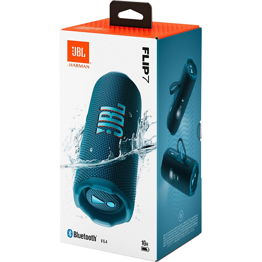 Портативная акустика JBL Flip 7 Blue (JBLFLIP7BLU)