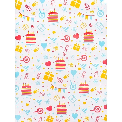 Бумага упаковочная Праздник (70x100см,10л)Собственная разработка УБ-4444