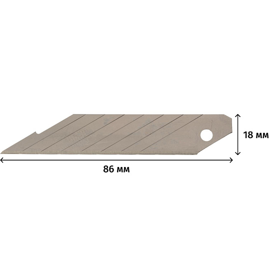 Лезвие TOPFORT Extra 18 мм сегментированное 30 градусов сталь SK2 10 шт/уп